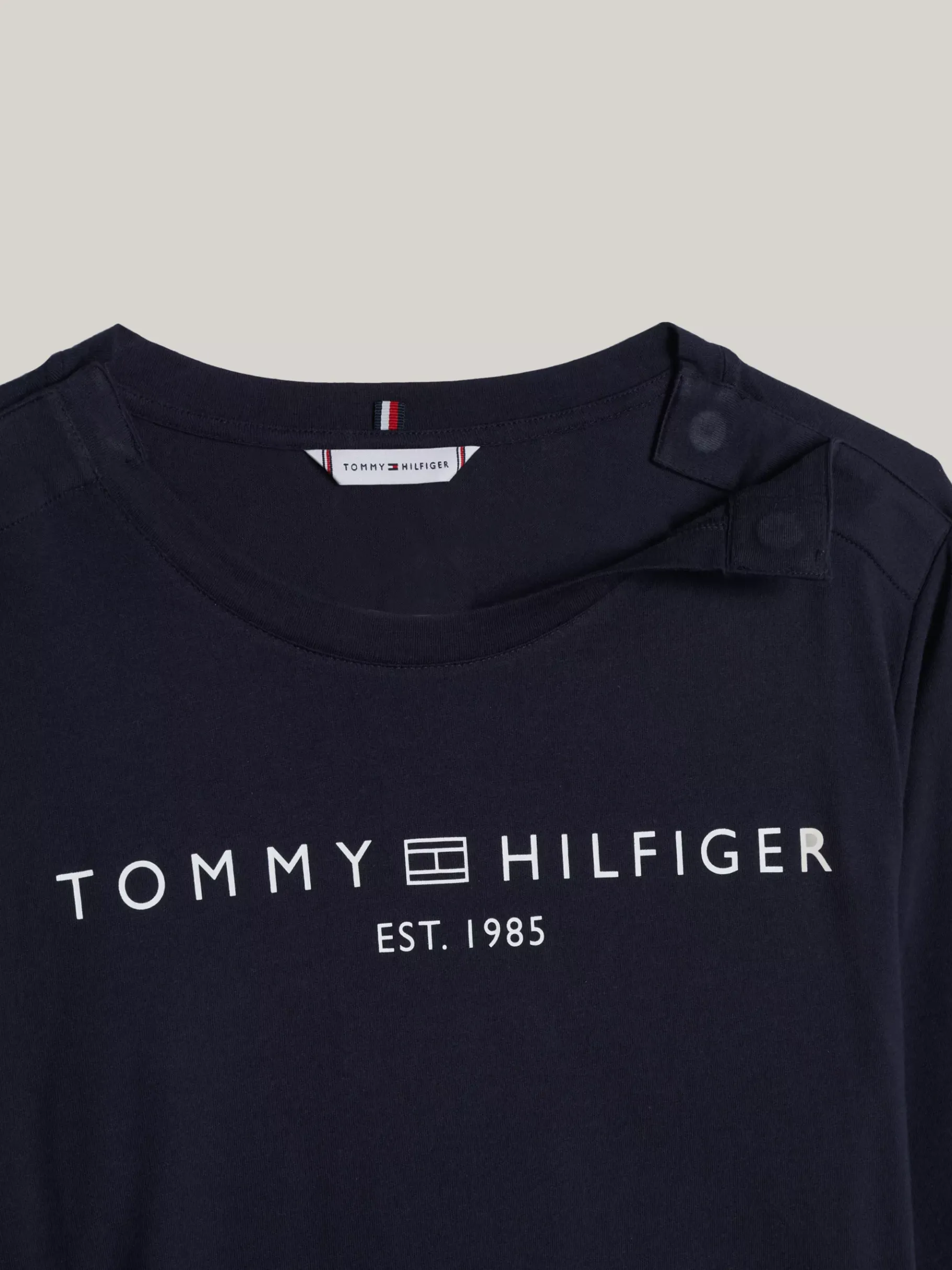 Tommy Hilfiger Adaptive Langarmshirt mit Logo DESERT SKY Outlet
