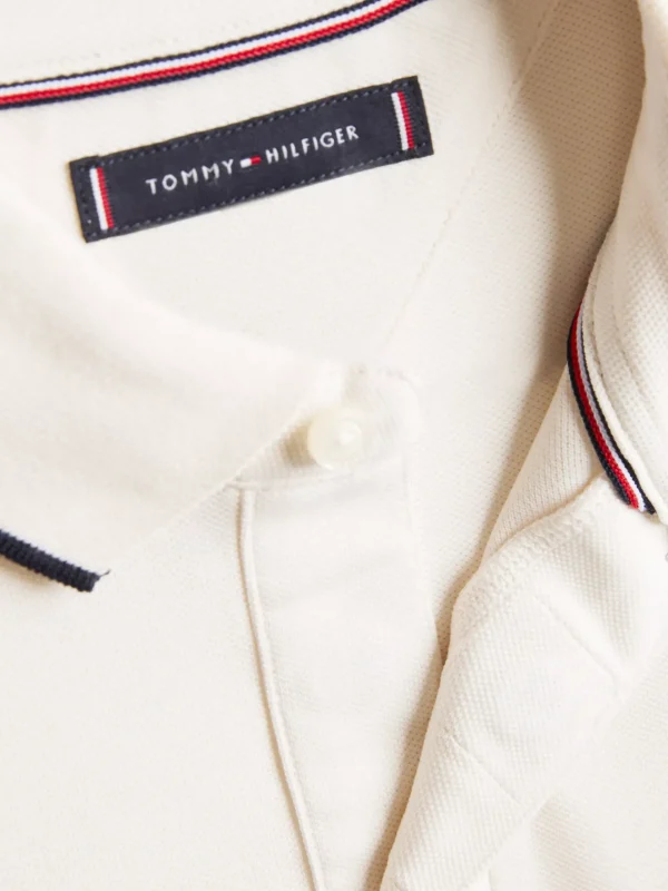 Tommy Hilfiger Adaptive Slim Fit Poloshirt mit Branding IVORY PETAL Sale