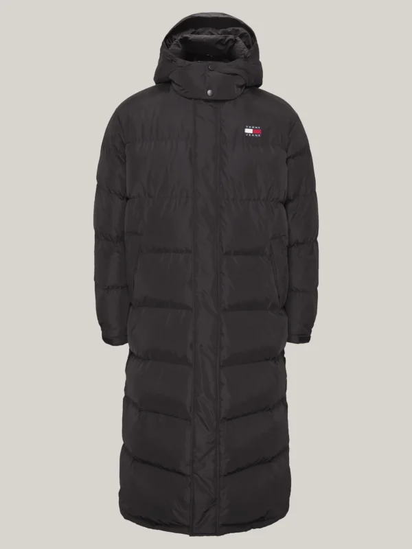 Tommy Hilfiger Alaska Longline-Puffer-Mantel BLACK Clearance
