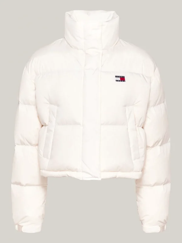 Tommy Hilfiger Alaska Puffer-Daunenjacke mit Rückengrafik ANCIENT WHITE Cheap