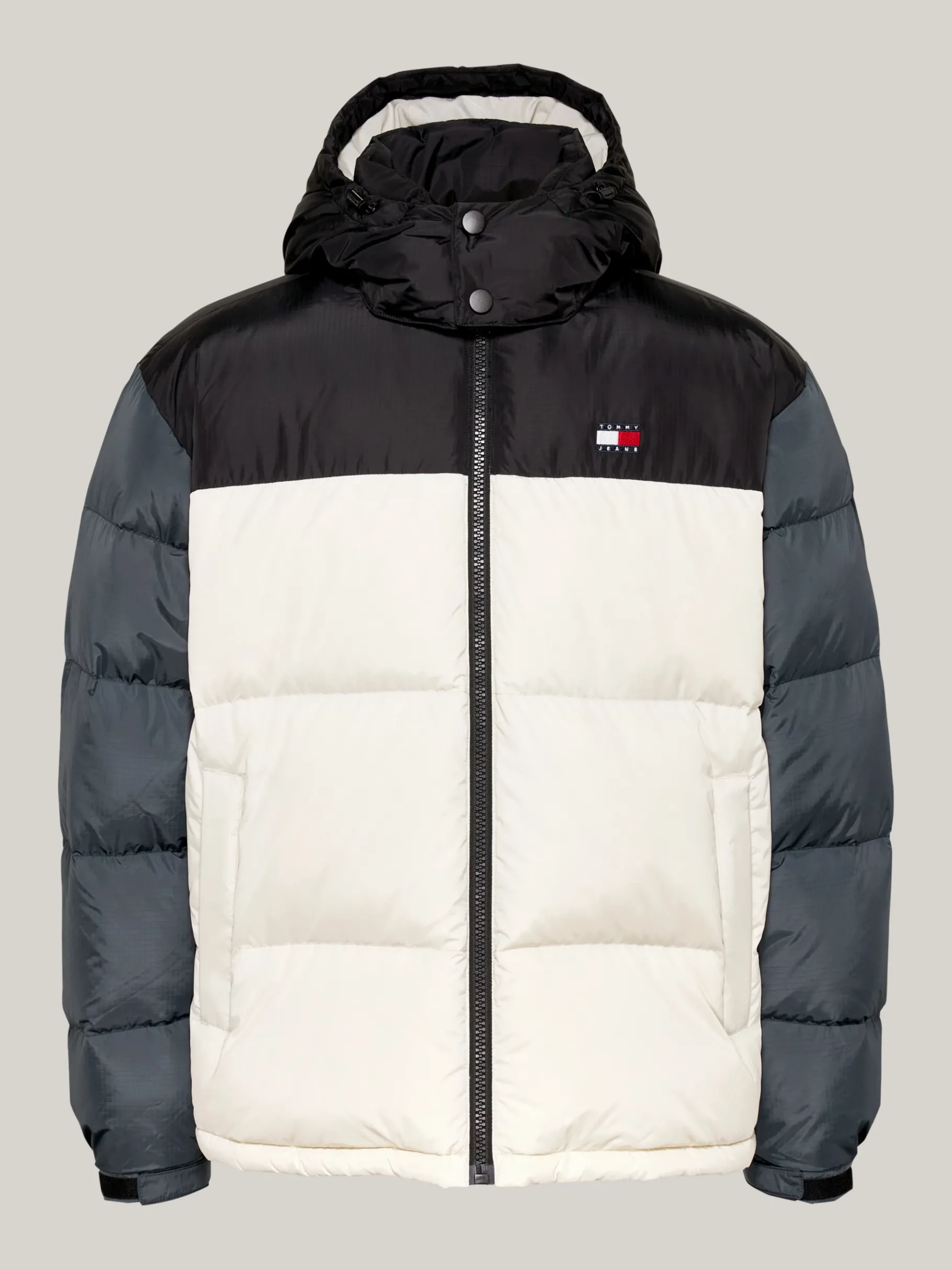 Tommy Hilfiger Alaska Puffer-Jacke mit Color Block-Design NEWSPRINT MULTI Best