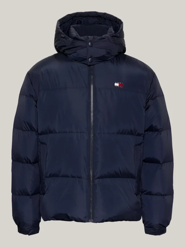Tommy Hilfiger Alaska Puffer-Jacke mit Flag-Badge DARK NIGHT NAVY Clearance