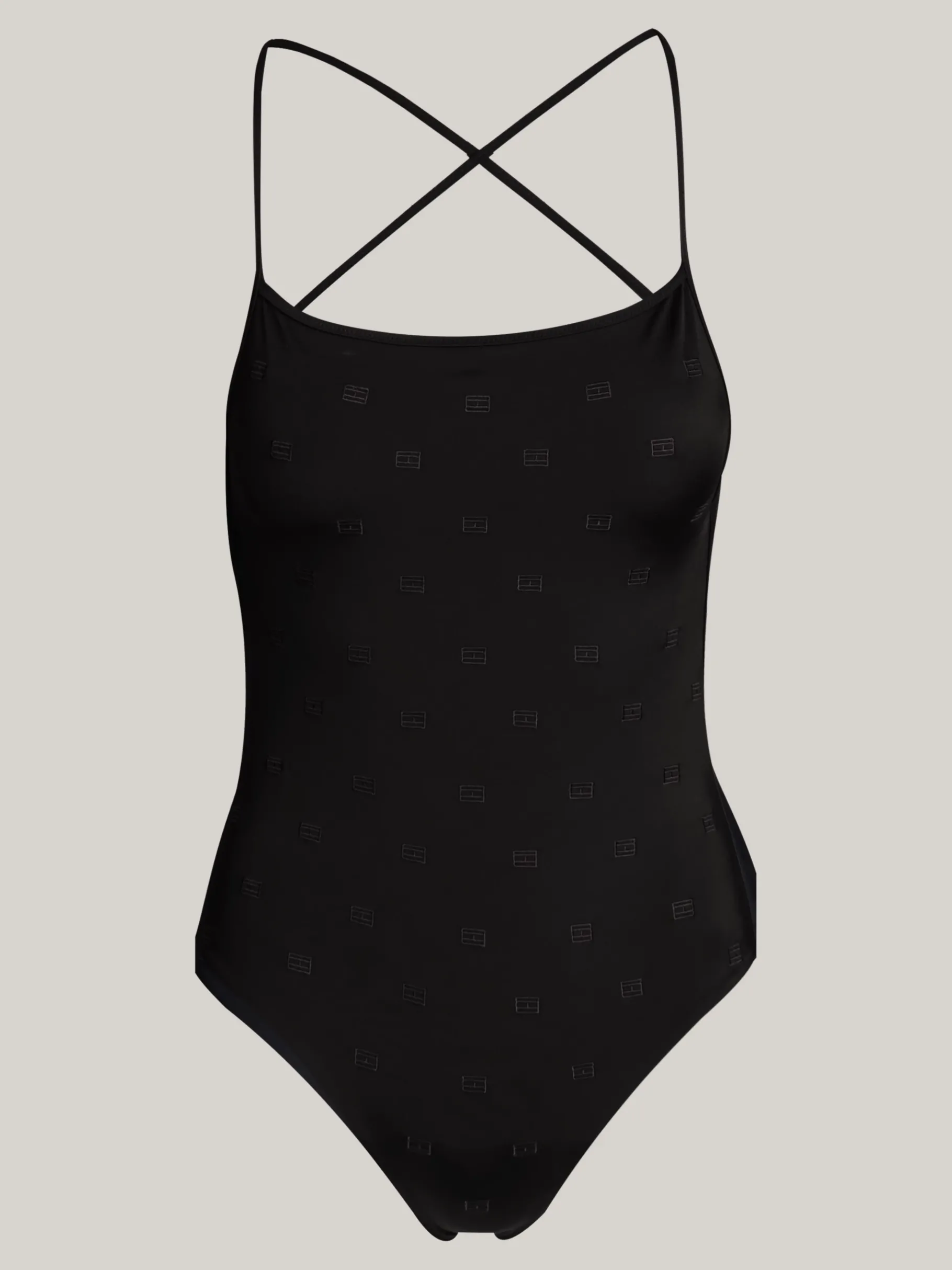 Tommy Hilfiger Badeanzug mit quadratischem Ausschnitt BLACK Sale