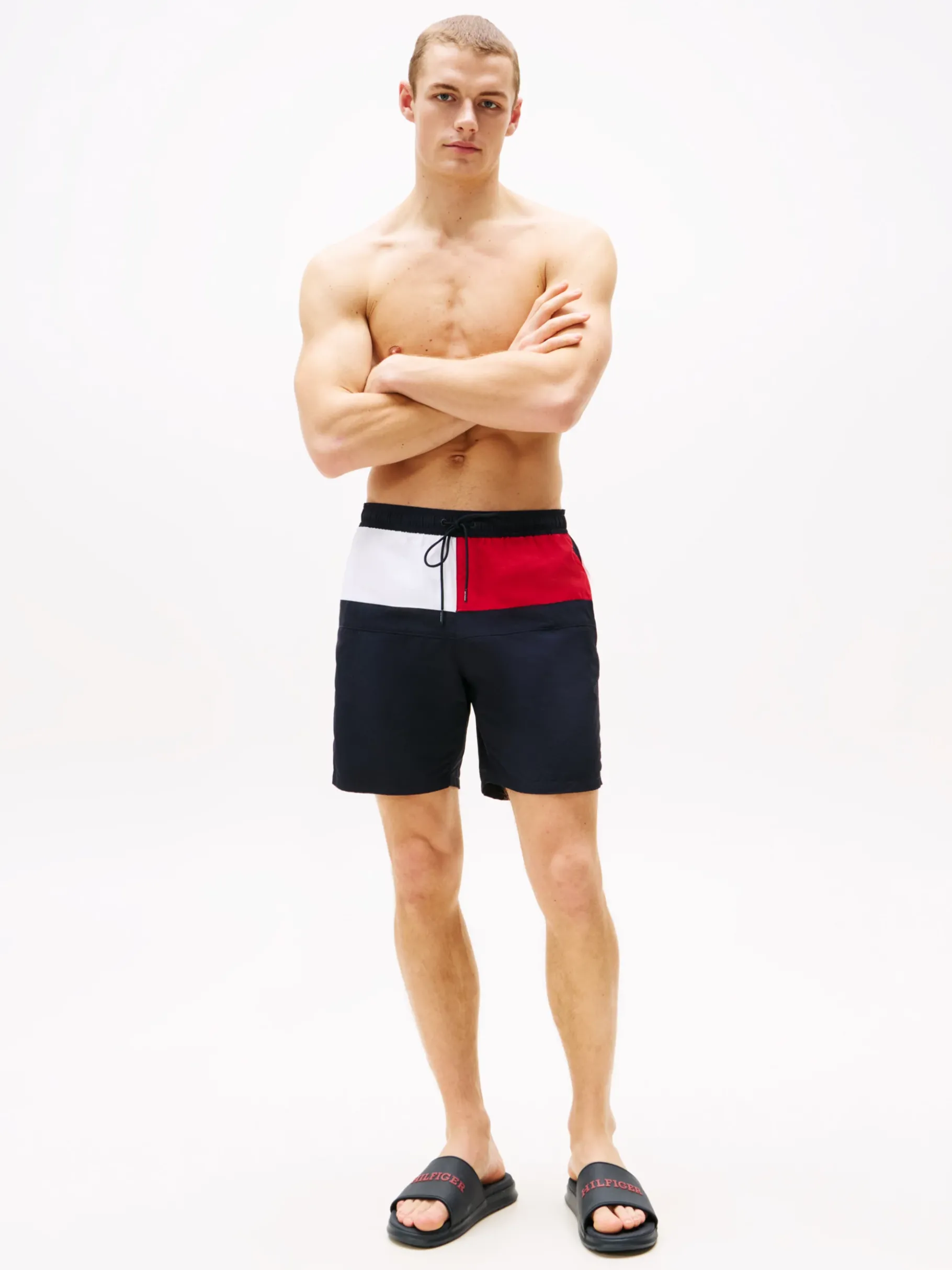 Tommy Hilfiger Badeschuh mit strukturiertem Logo DESERT SKY Discount