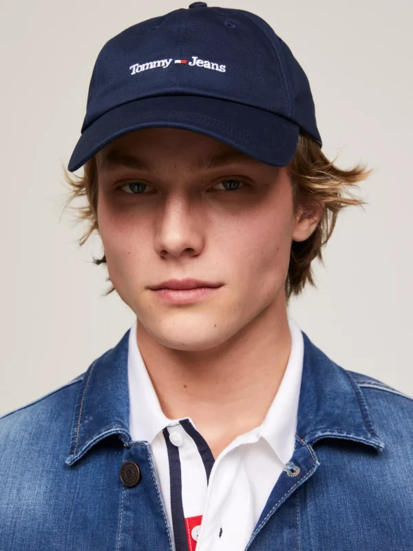 Tommy Hilfiger Baseball-Cap aus reiner Baumwolle mit Logo TWILIGHT NAVY Online