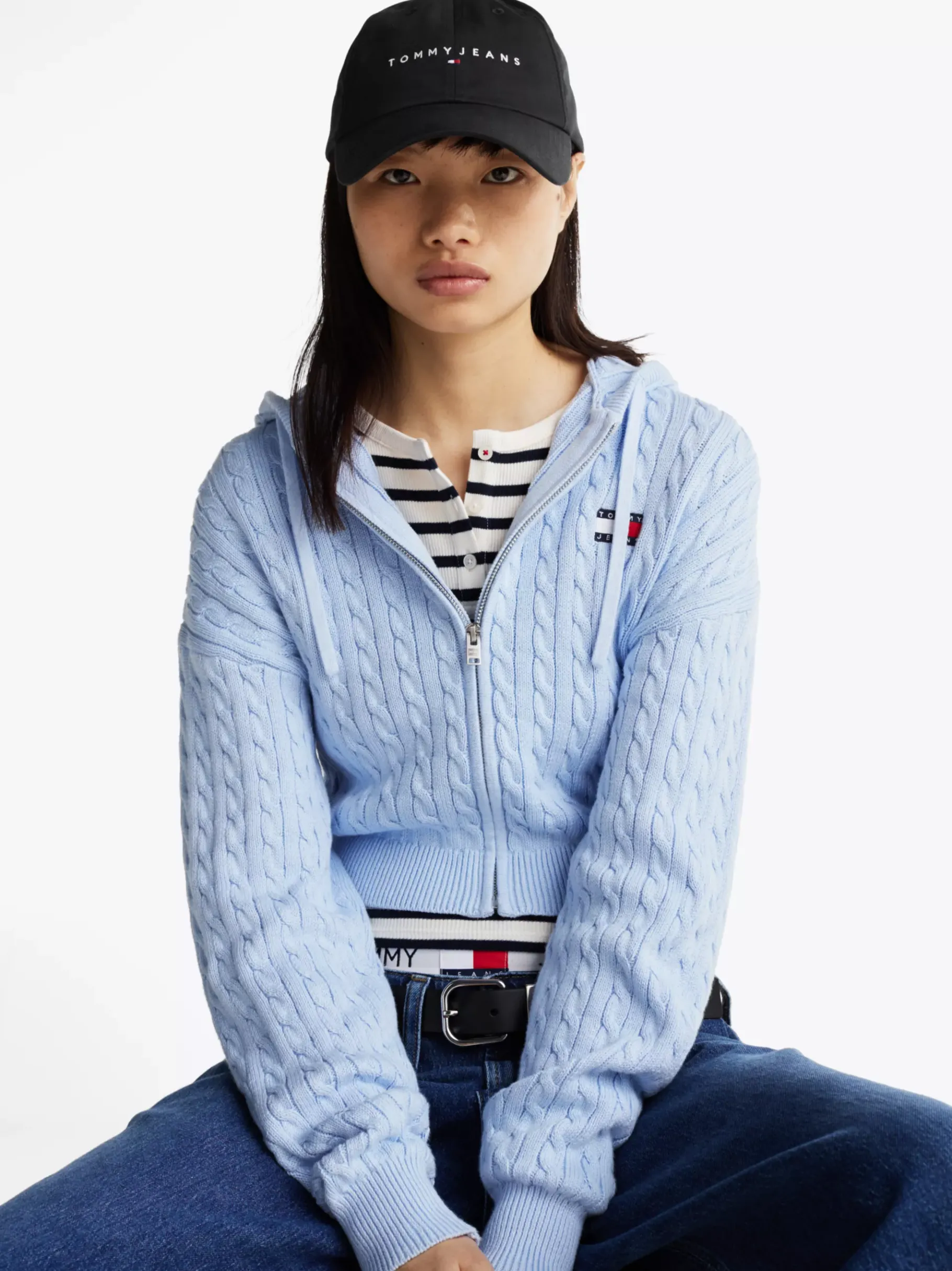 Tommy Hilfiger Baseball-Cap mit Logo-Stickerei BLACK Sale