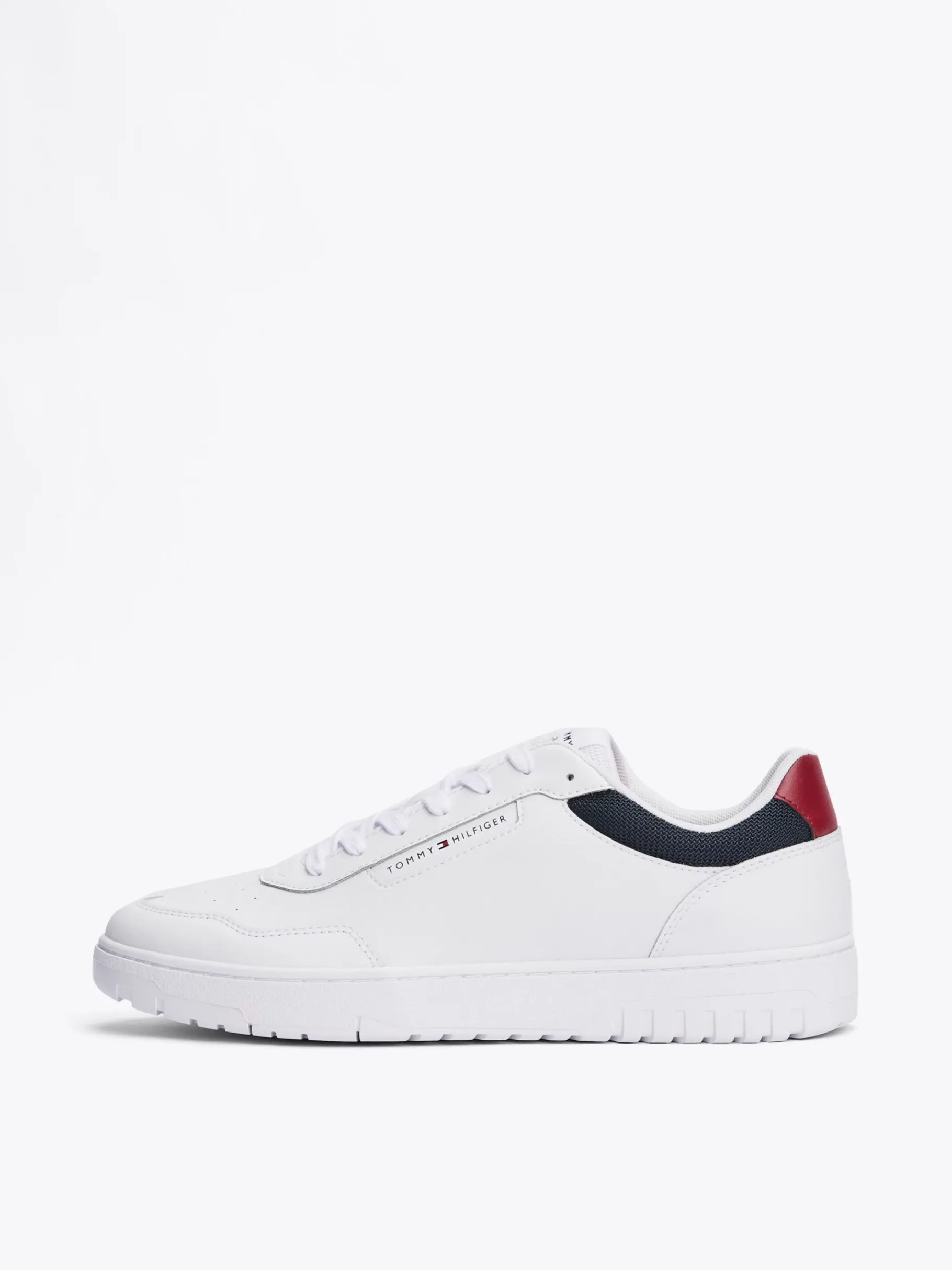 Tommy Hilfiger Basketball-Sneaker mit Struktur-Mix WHITE New