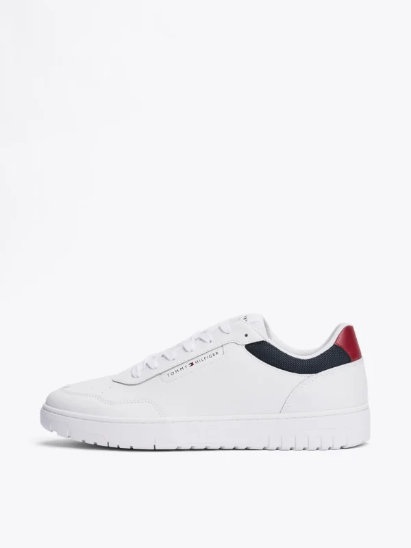 Tommy Hilfiger Basketball-Sneaker mit Struktur-Mix WHITE New