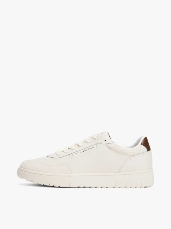 Tommy Hilfiger Basketball-Sneaker mit verschiedenen Strukturen ALABASTER Sale