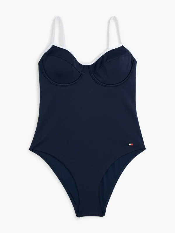 Tommy Hilfiger Bügel-Badeanzug mit Demi-Cups DARK NIGHT NAVY Shop