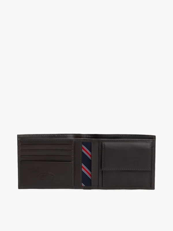 Tommy Hilfiger Bifold-Brieftasche aus Leder BROWN Best