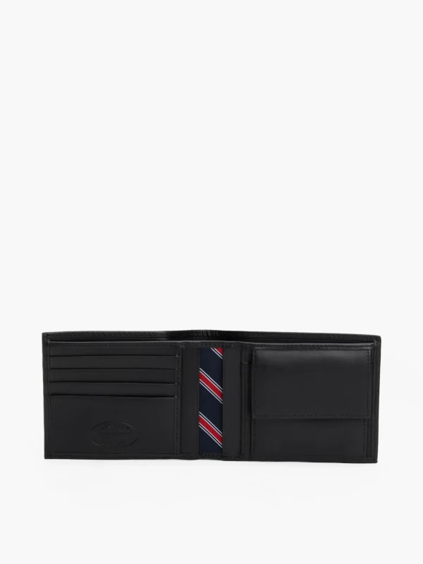 Tommy Hilfiger Bifold-Brieftasche aus Leder BLACK Discount