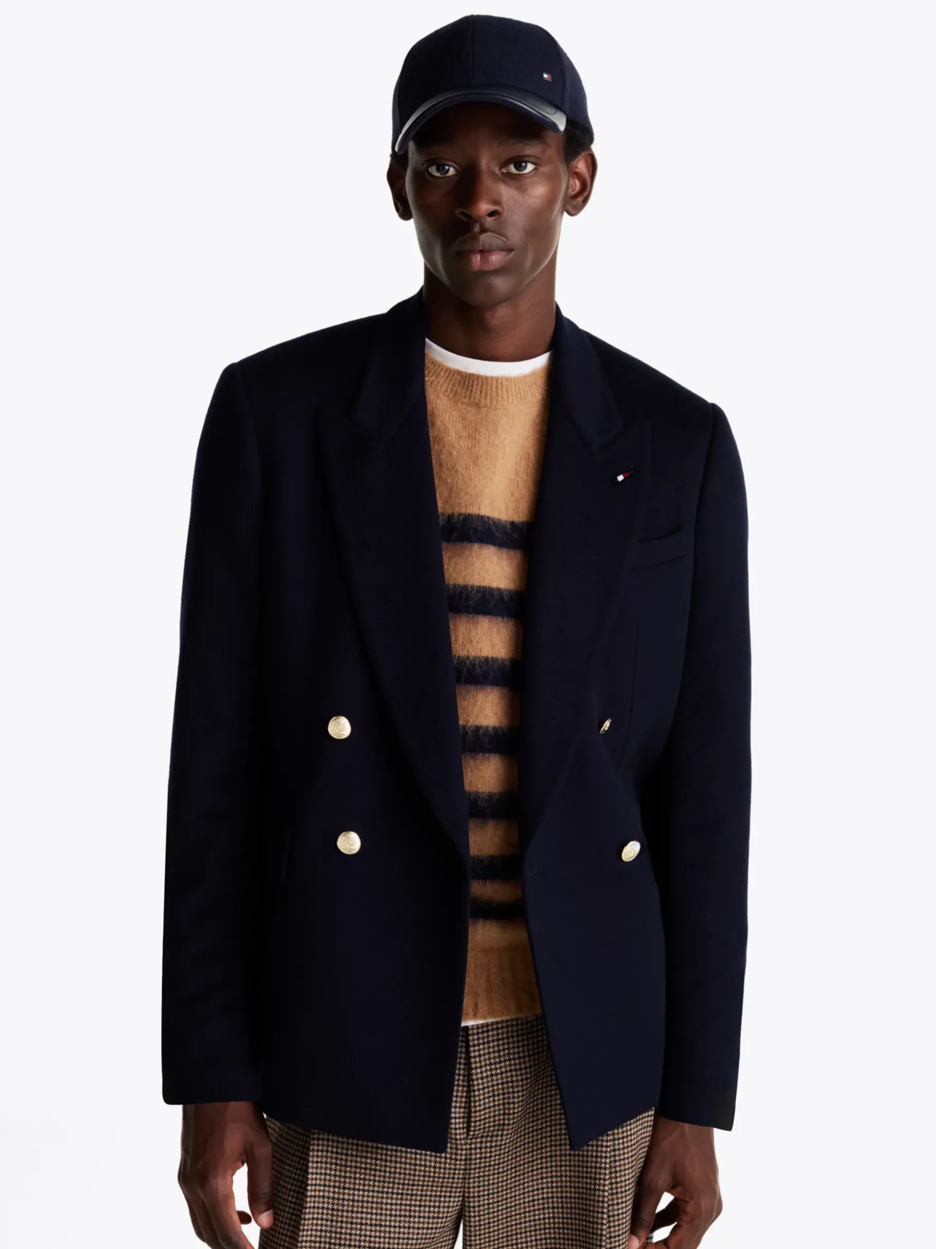 Tommy Hilfiger Blazer mit Kaschmir BLUE Sale