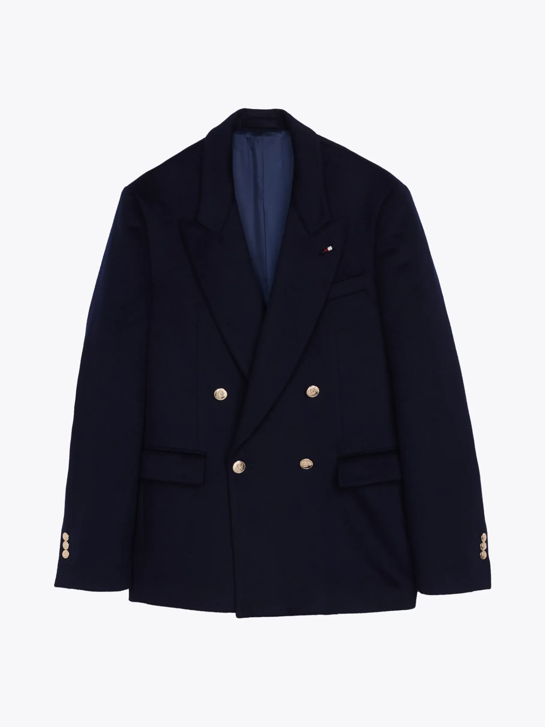 Tommy Hilfiger Blazer mit Kaschmir BLUE Sale