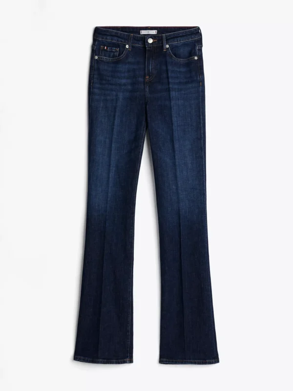 Tommy Hilfiger Bootcut Jeans mit mittelhohem Bund NOS DARK BLUE Fashion