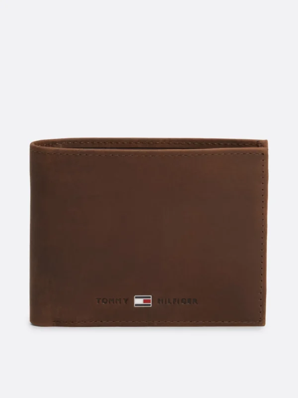 Tommy Hilfiger Brieftasche aus Leder BROWN Sale