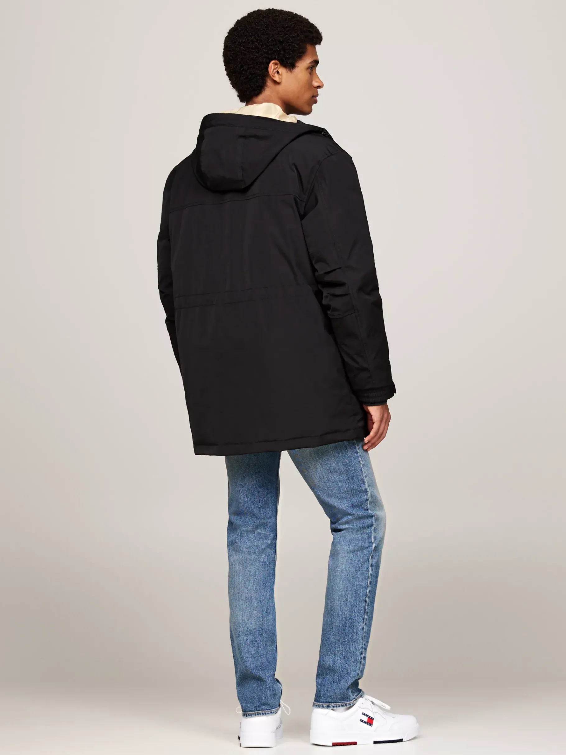 Tommy Hilfiger Canvas-Parka mit Daunen BLACK Flash Sale