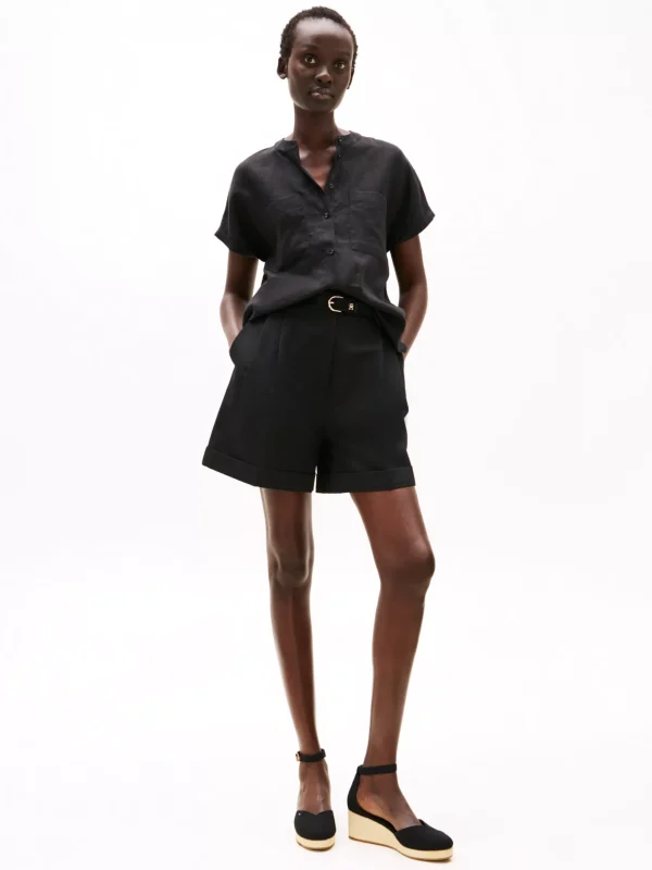 Tommy Hilfiger Canvas-Sandale mit Espadrille-Keilabsatz BLACK Store