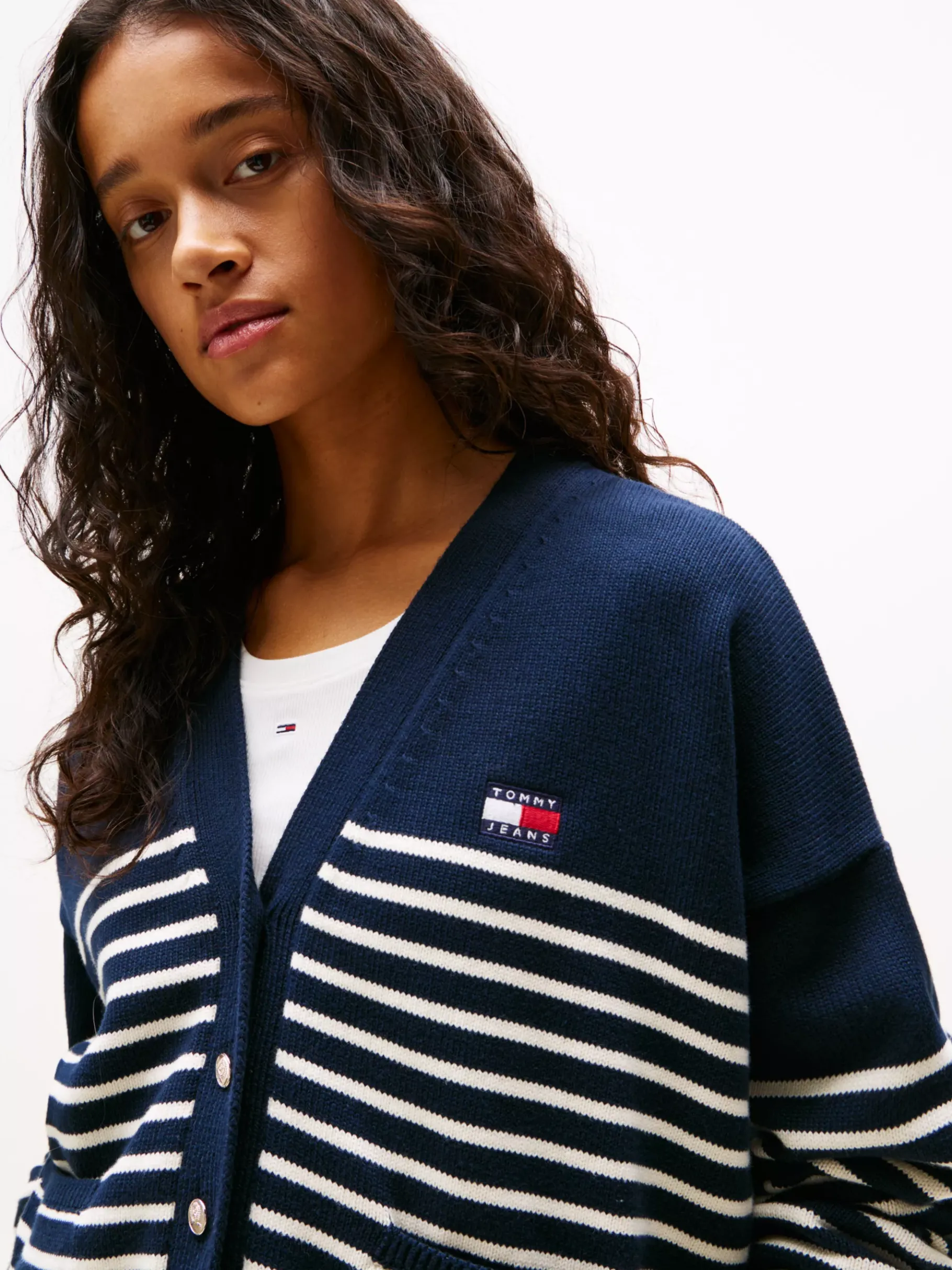 Tommy Hilfiger Cardigan mit Tommy-Badge DARK NIGHT NAVY Clearance