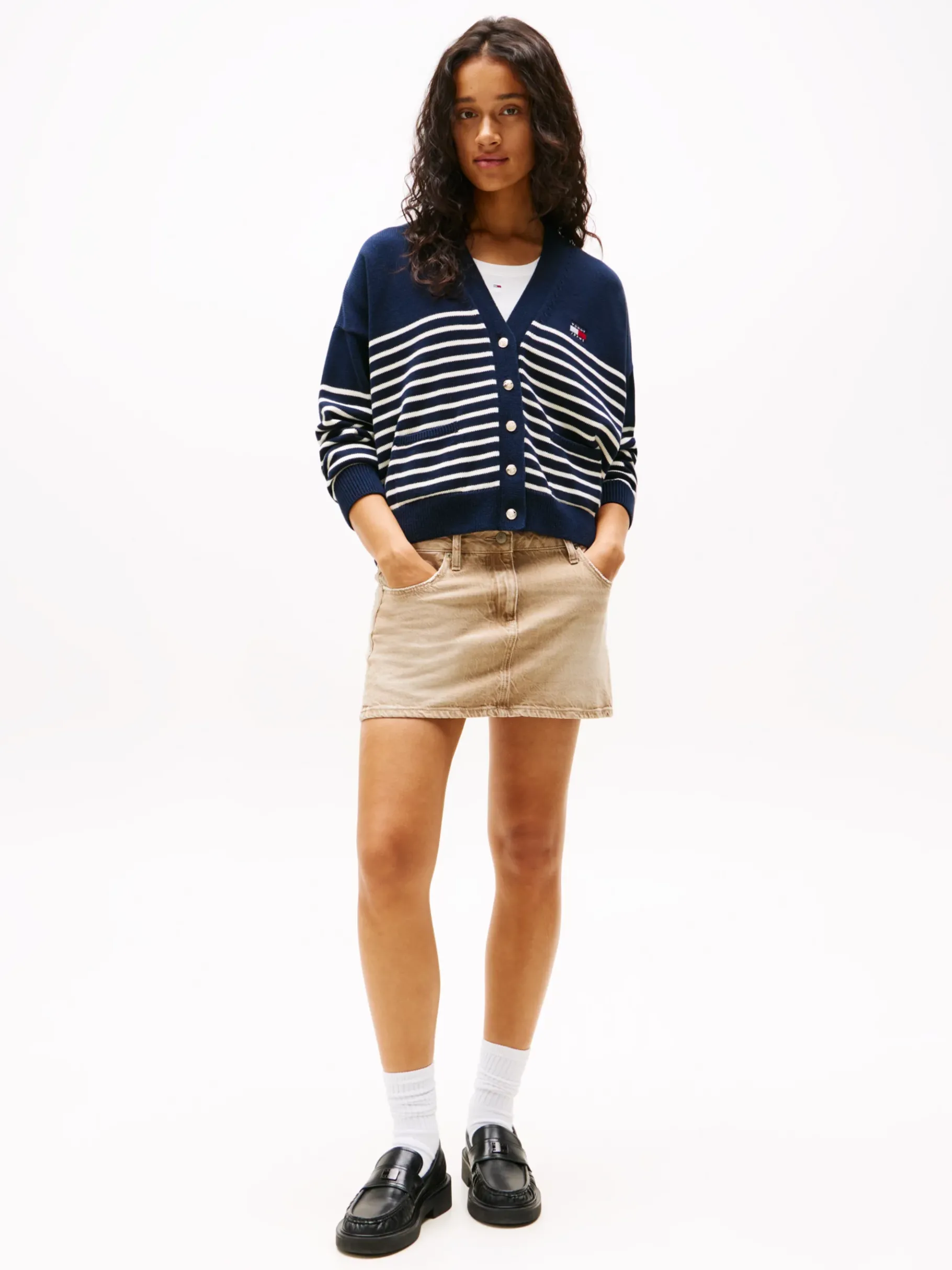 Tommy Hilfiger Cardigan mit Tommy-Badge DARK NIGHT NAVY Clearance