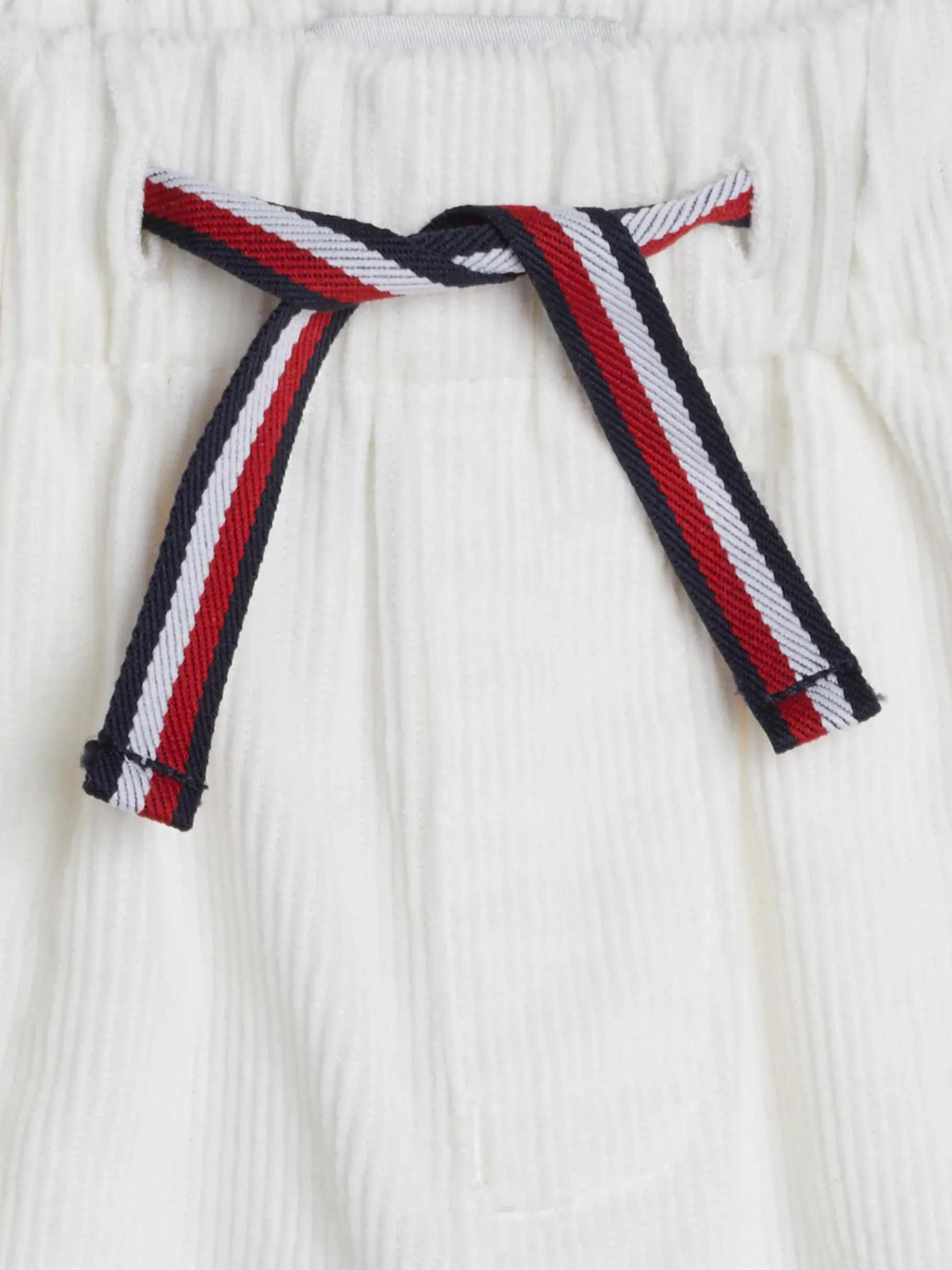 Tommy Hilfiger Cargohose aus Cord mit Tunnelzug ANCIENT WHITE Hot