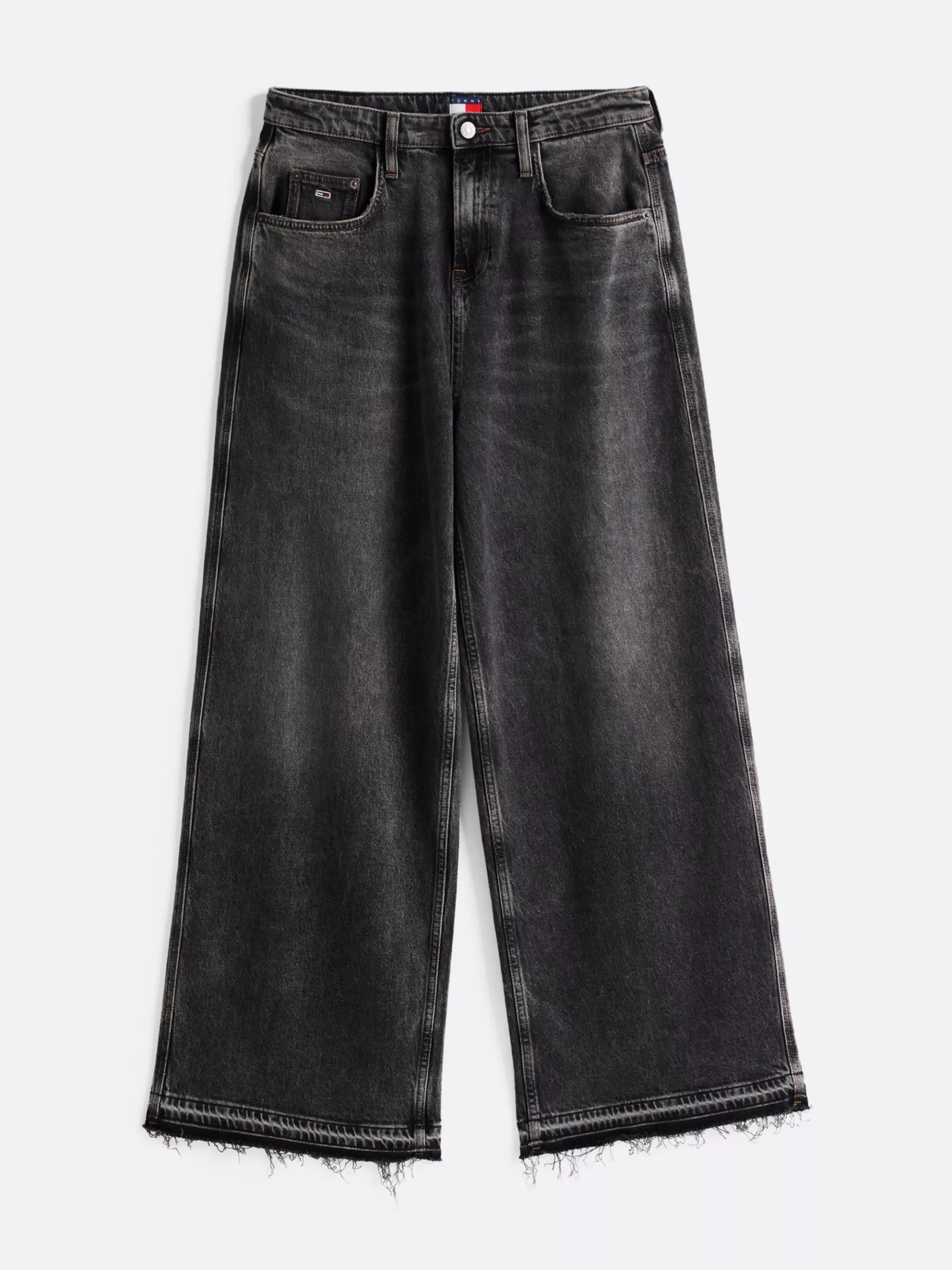 Tommy Hilfiger Charlie Jeans mit weitem Bein und mittelhohem Bund DENIM BLACK Cheap