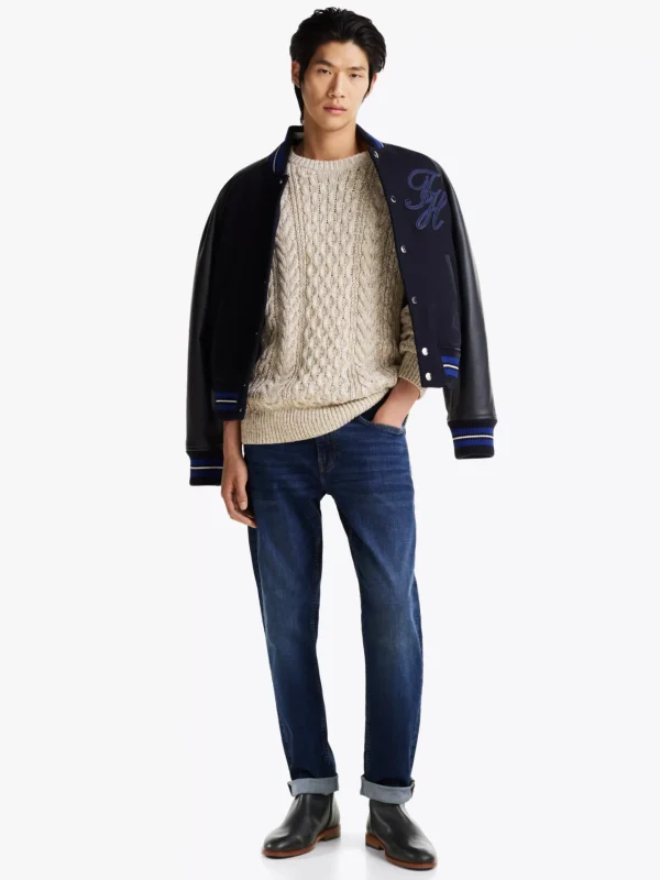 Tommy Hilfiger Chelsea-Boot aus Leder mit Reißverschluss BLACK Outlet