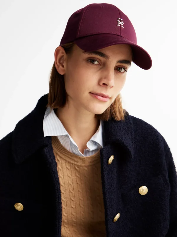 Tommy Hilfiger Chic Baseball-Cap mit TH-Monogramm RASPBERRY TRUFFLE Clearance