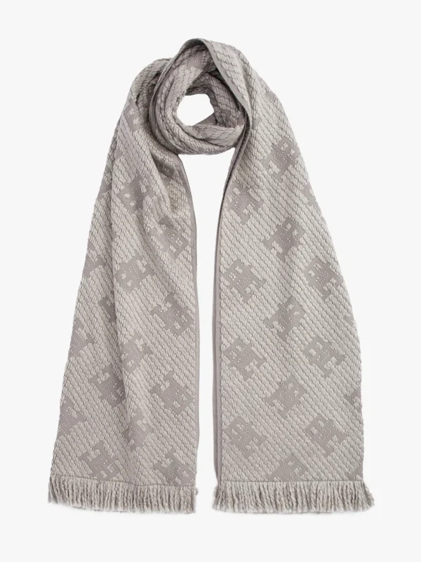 Tommy Hilfiger Chic Schal aus Wollmix UNIVERSAL GREY Hot