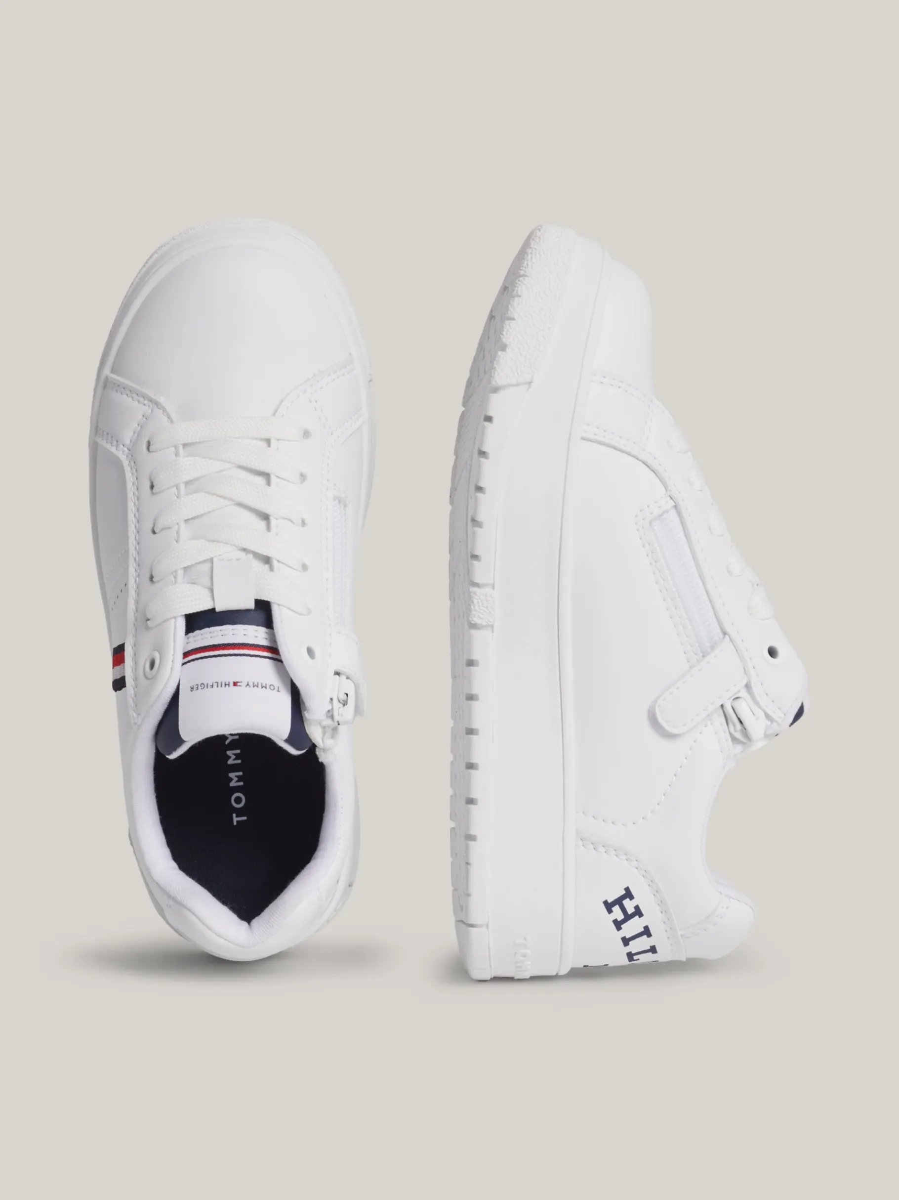 Tommy Hilfiger Chunky Sneaker mit Logo WHITE / BLUE Flash Sale