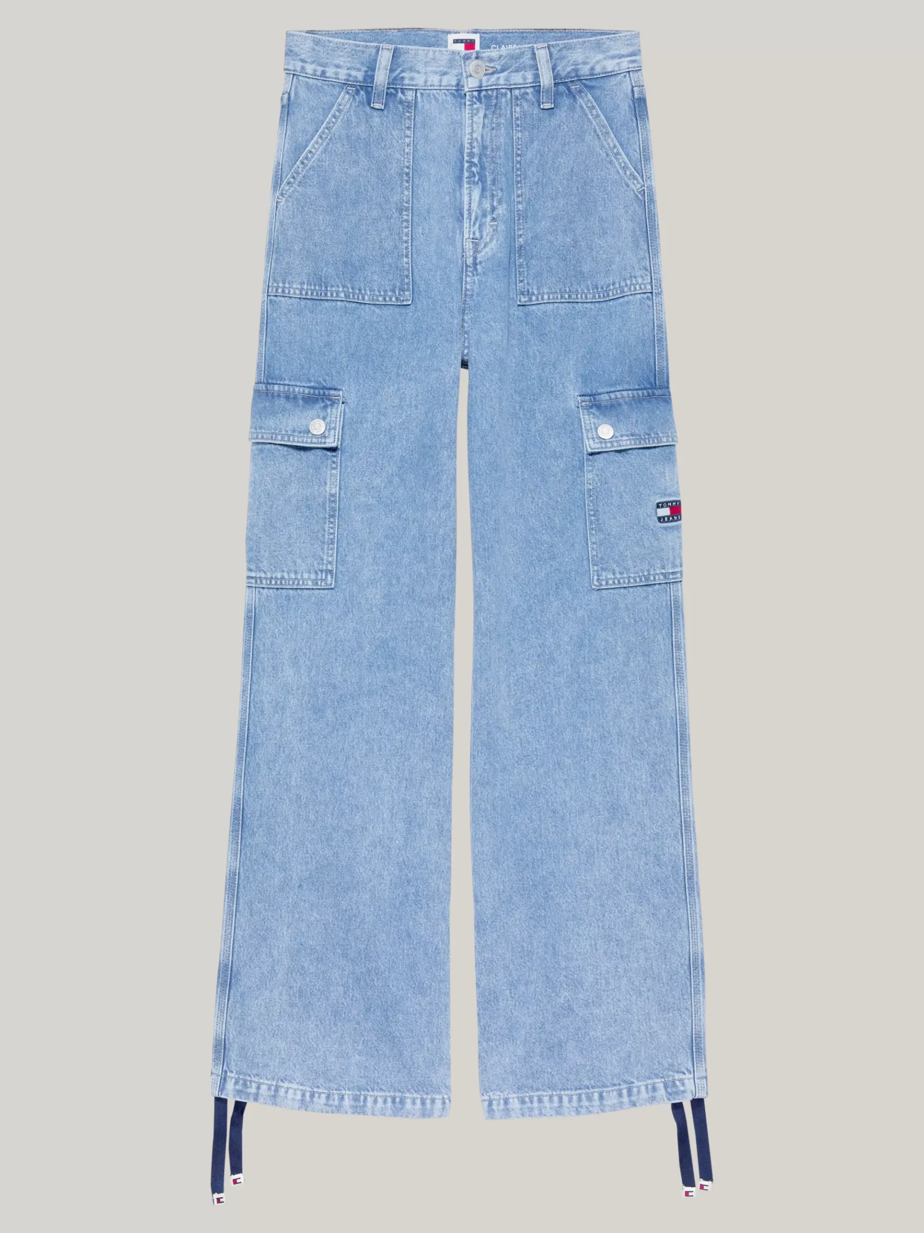 Tommy Hilfiger Claire Jeans mit weitem Bein und hohem Bund DENIM MEDIUM Online