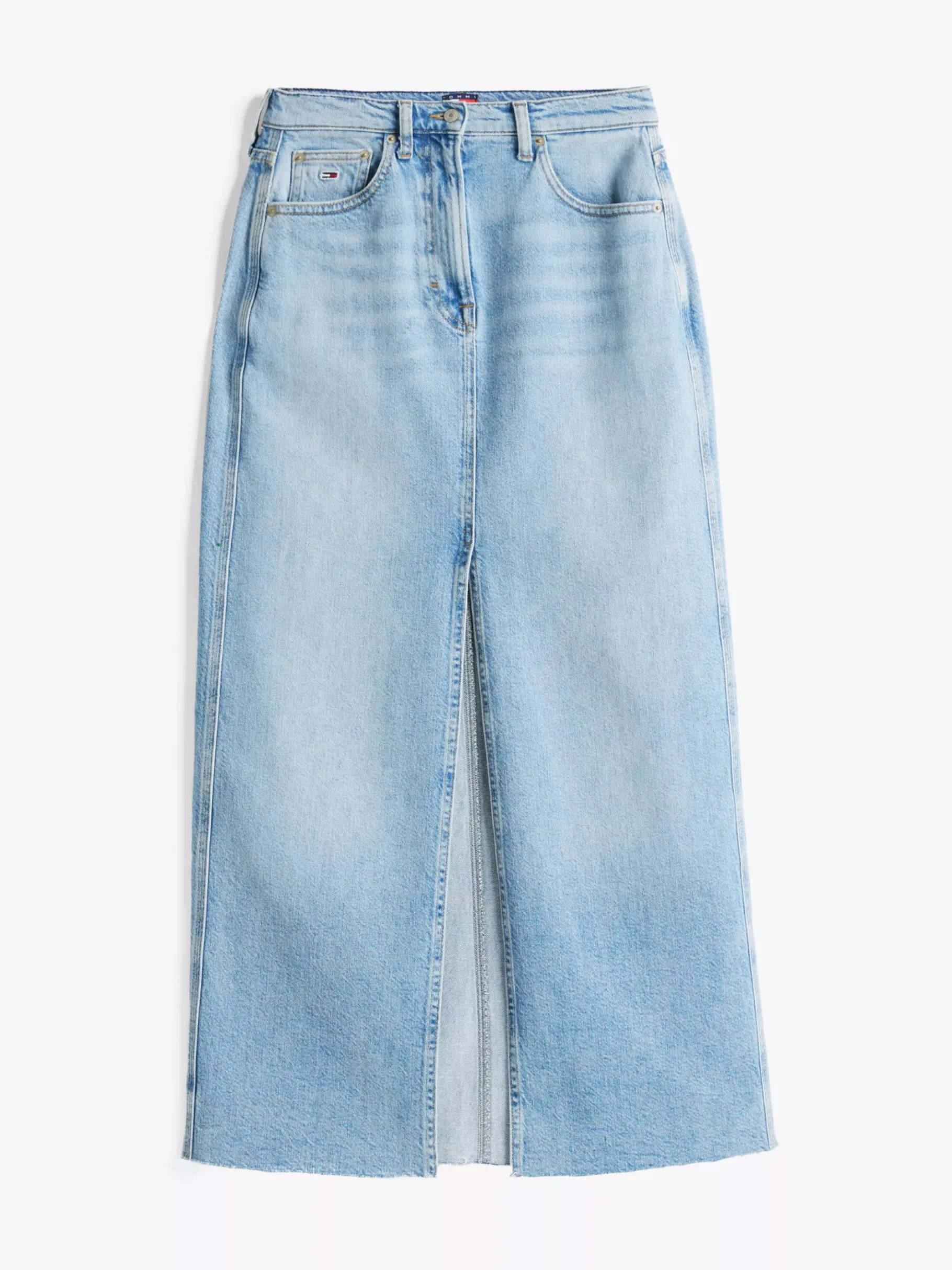 Tommy Hilfiger Claire Jeansrock in Maxi-Länge DENIM LIGHT Best Sale