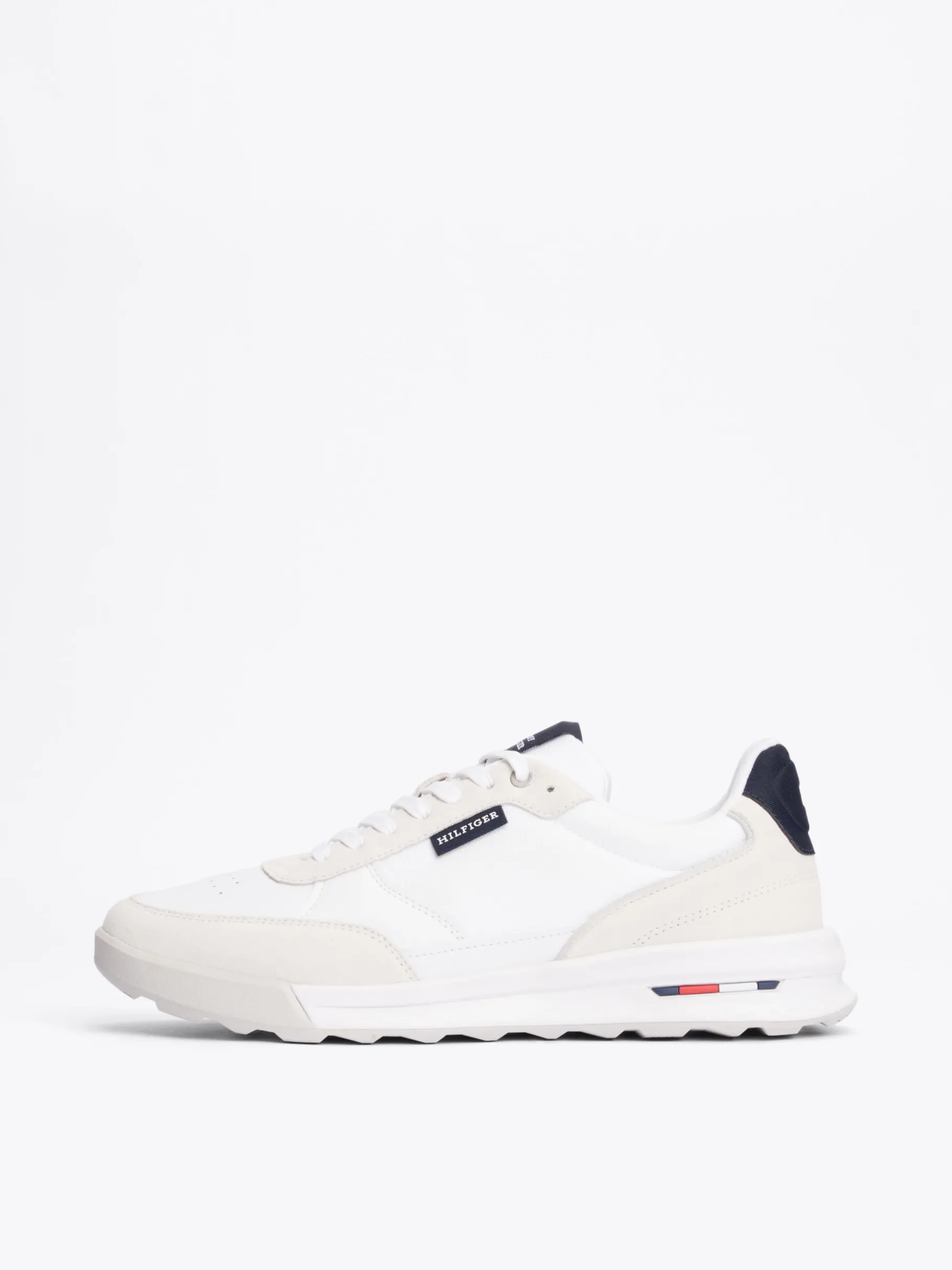 Tommy Hilfiger Classic Sneaker aus Leder WHITE Cheap