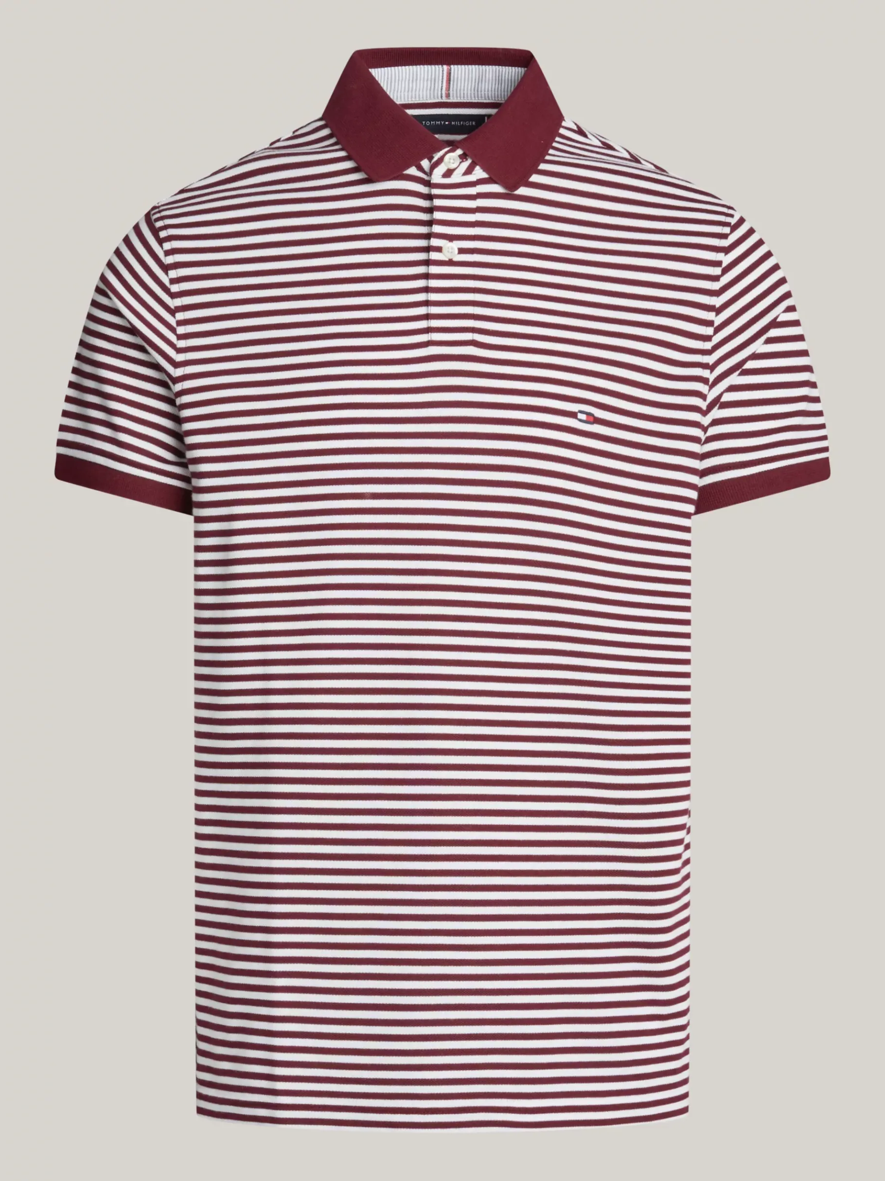 Tommy Hilfiger 1985 Collection Regular Fit Poloshirt DEEP ROUGE / WHITE Sale