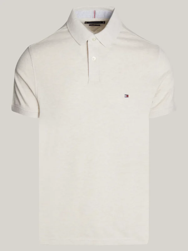 Tommy Hilfiger 1985 Collection Regular Fit Poloshirt HEATHERED OATMILK Discount