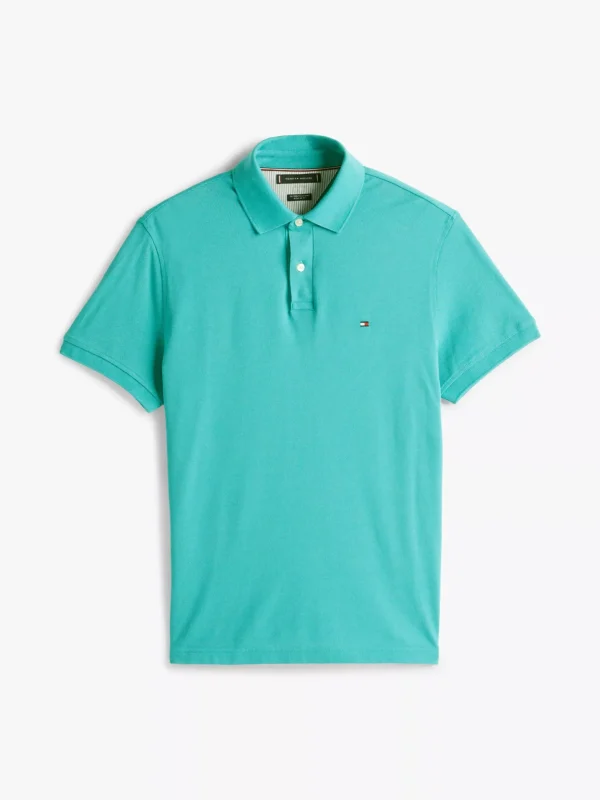 Tommy Hilfiger 1985 Collection Regular Fit Poloshirt HAZY TEAL Fashion
