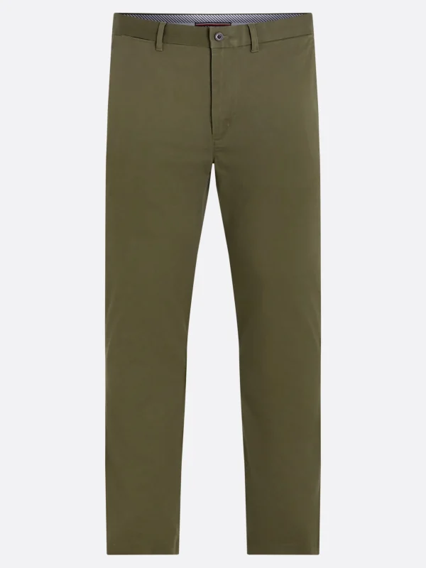 Tommy Hilfiger 1985 Collection Slim Fit Chinos ARMY GREEN Flash Sale