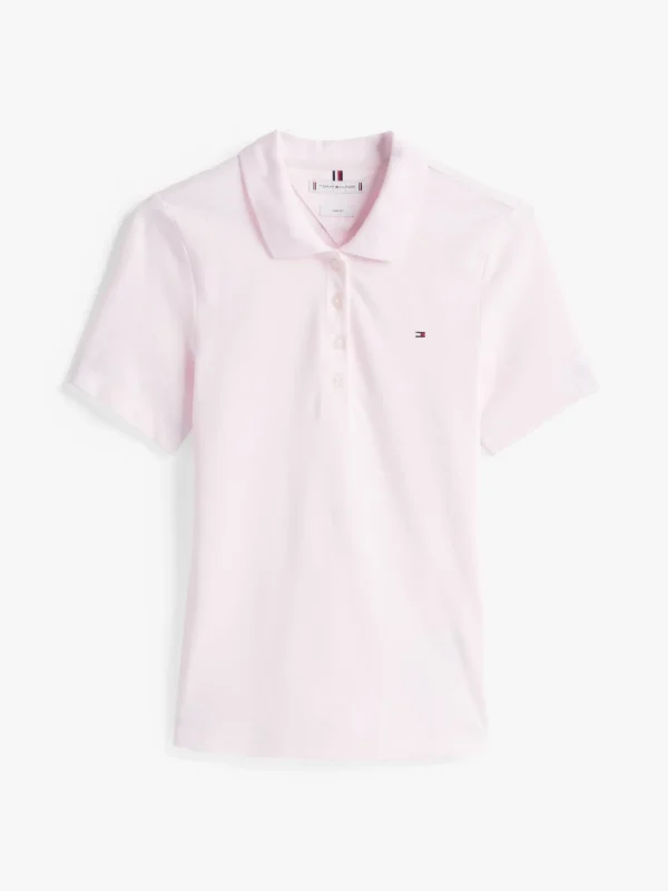 Tommy Hilfiger 1985 Collection Slim Fit Poloshirt LIGHT PINK Online