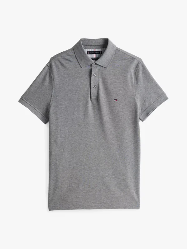 Tommy Hilfiger 1985 Collection Slim Fit Poloshirt HEATHER MEDIUM GREY Best Sale