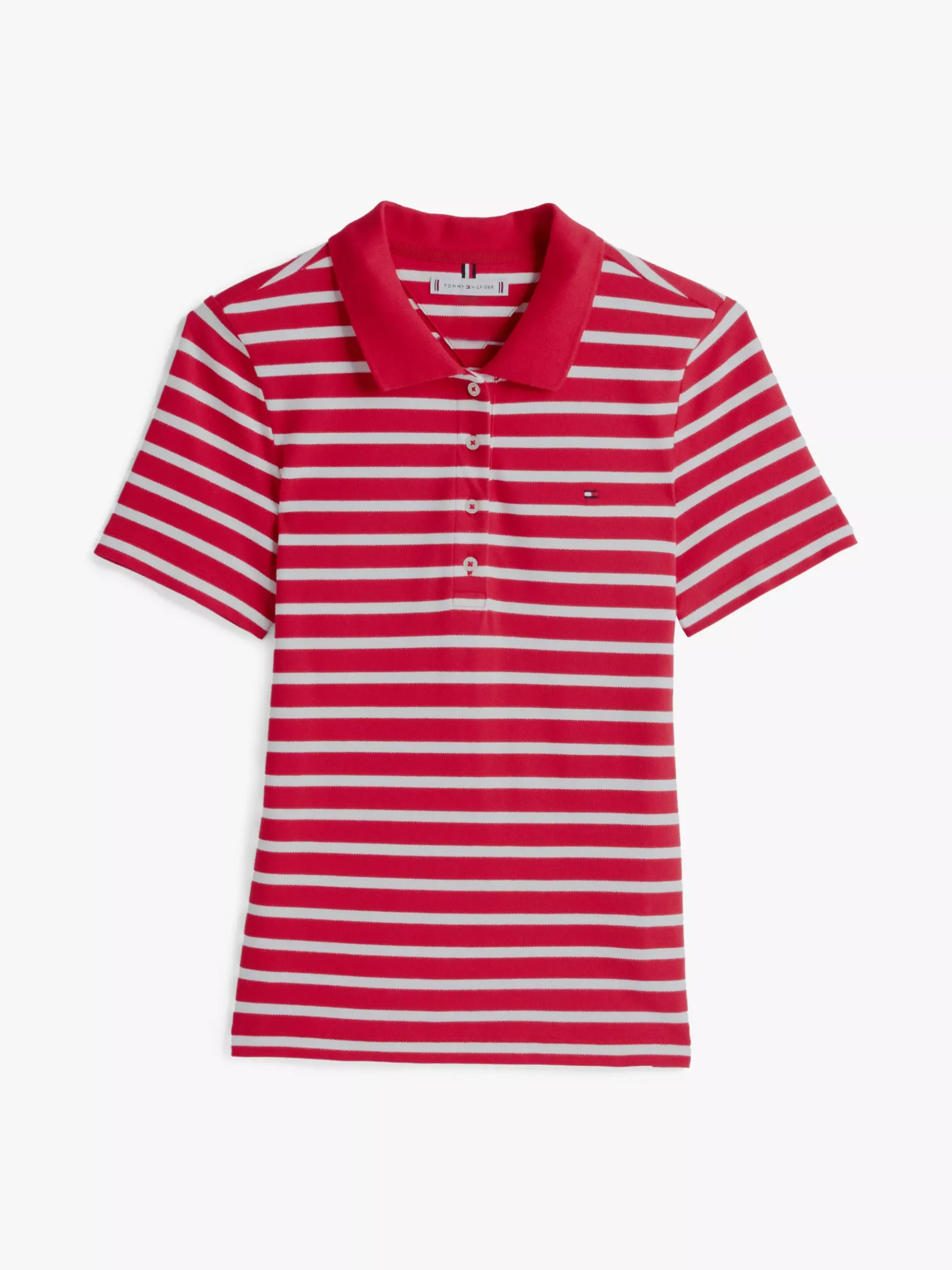 Tommy Hilfiger 1985 Collection Slim Fit Poloshirt PRIMARY RED/ECRU STP Cheap