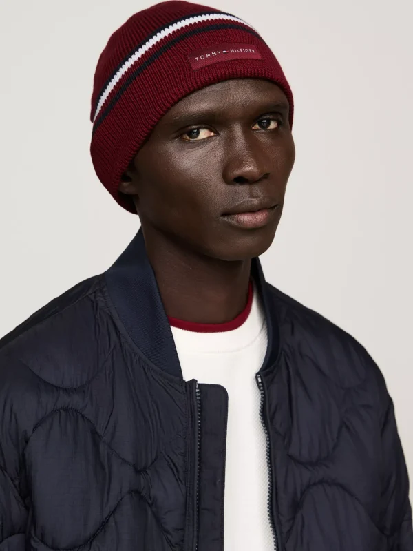 Tommy Hilfiger Corporate Beanie mit Tommy-Tape ROUGE Store