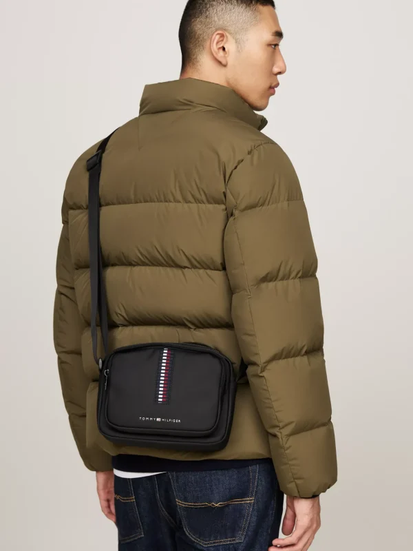 Tommy Hilfiger Corporate Kameratasche mit gewebtem Detail BLACK Cheap