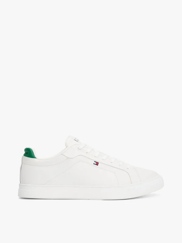 Tommy Hilfiger Court-Sneaker aus Leder ECRU Hot