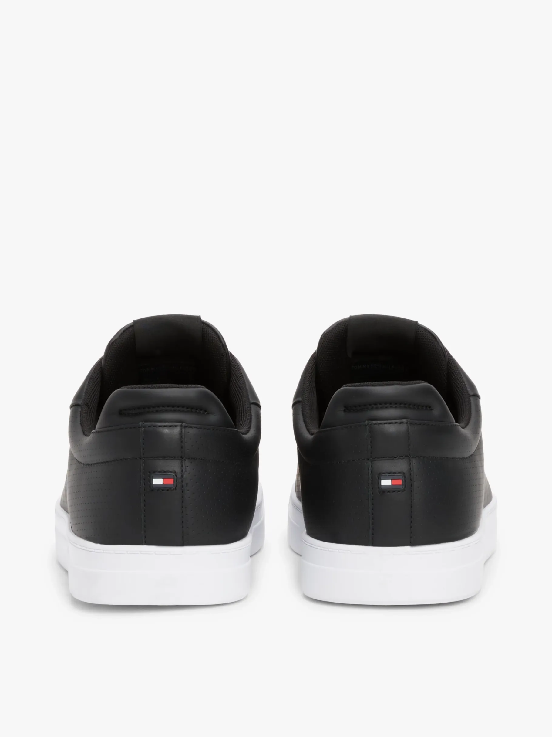 Tommy Hilfiger Court-Sneaker aus Leder BLACK New