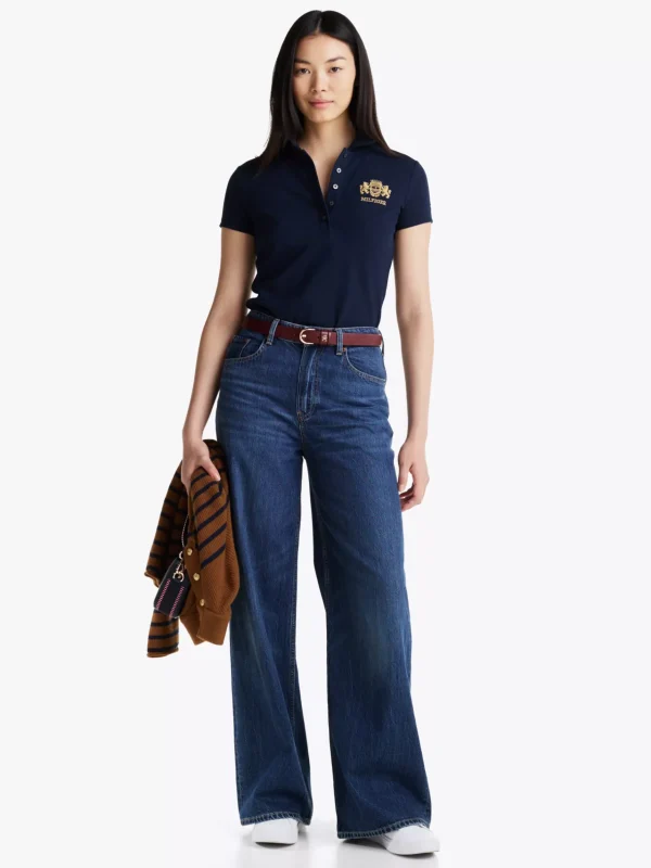 Tommy Hilfiger Court-Sneaker aus Leder mit Tommy-Tape WHITE Hot