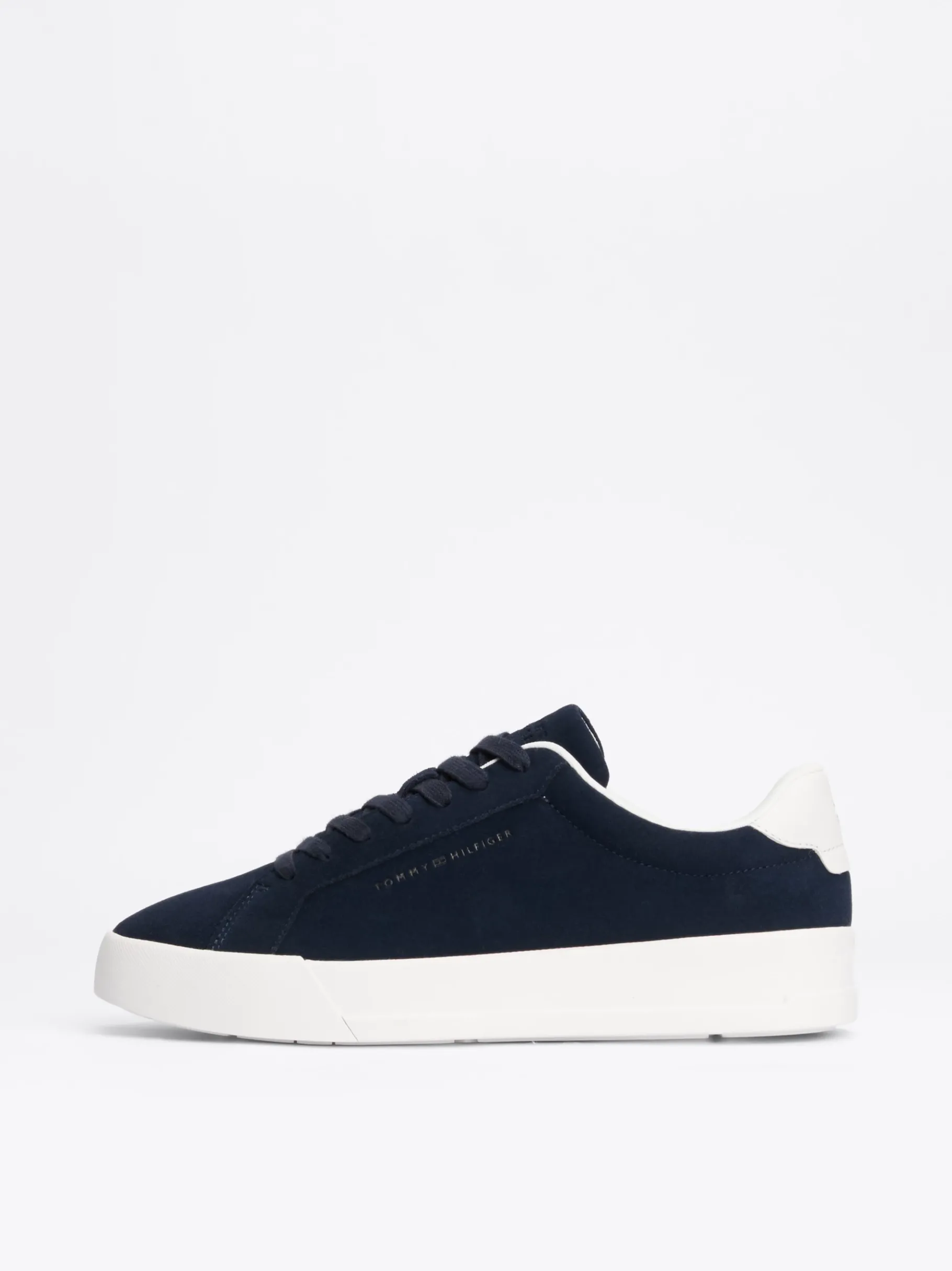 Tommy Hilfiger Court-Sneaker aus Wildleder mit Flatform-Sohle DESERT SKY Best