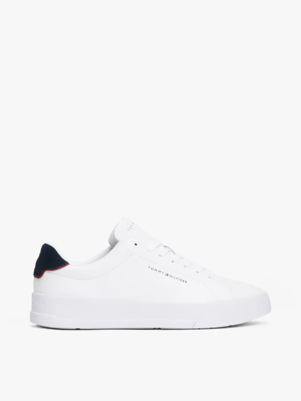 Tommy Hilfiger Court-Sneaker mit Logo WHITE/DESERT SKY Hot