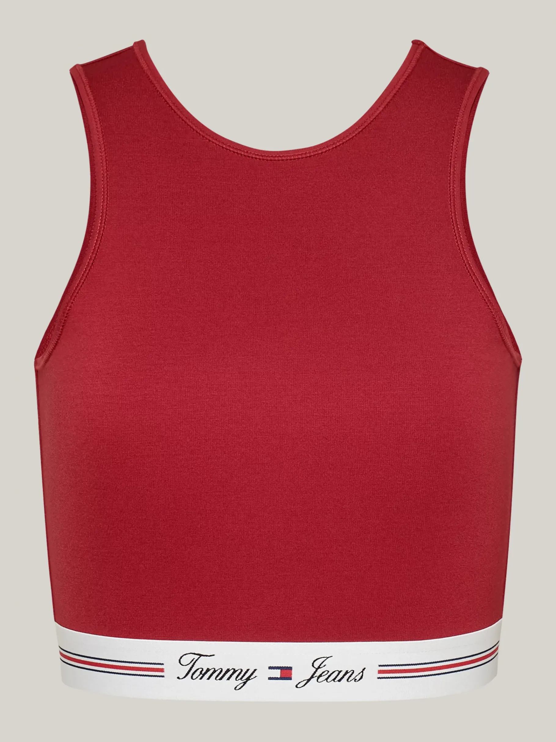 Tommy Hilfiger Cropped Fit Top mit Cut-out-Detail hinten REGATTA RED Cheap