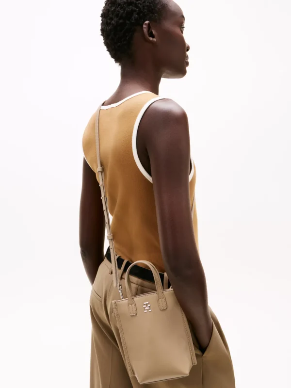 Tommy Hilfiger Crossbody-Handytasche mit TH-Monogramm SAFARI CANVAS Best