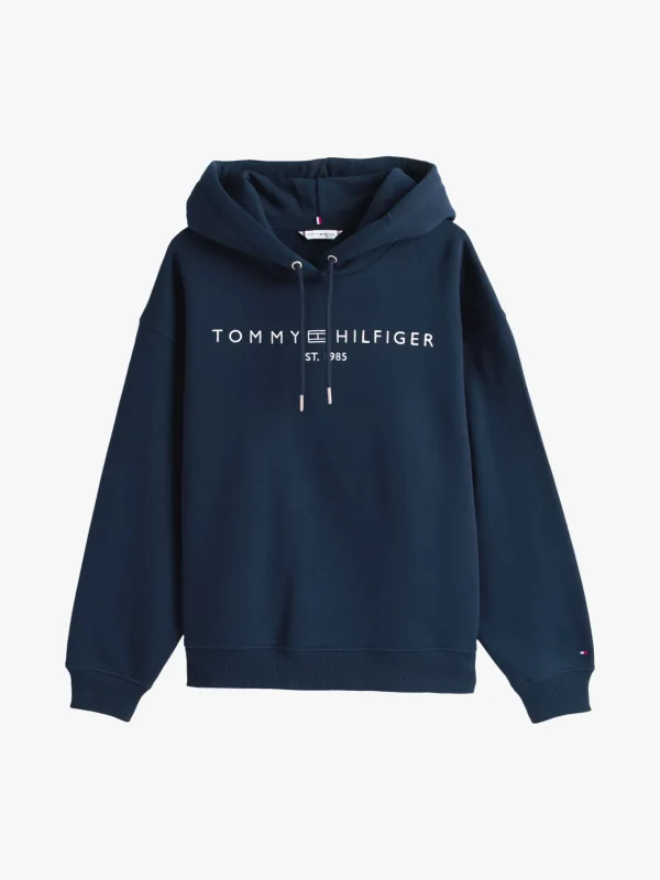 Tommy Hilfiger Curve Hoodie mit aufgesticktem Logo DARK NIGHT NAVY Discount